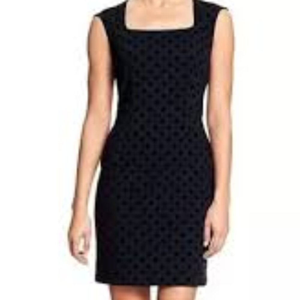 NWT Banana Republic Black Polka Dot Dress